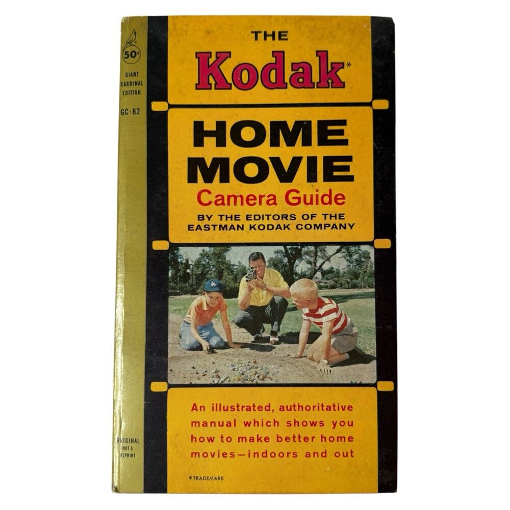 VTG 1960 "The Kodak Home Movie Camera Guide" FIRST PRINTING Paperback Film Video